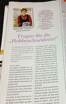 Anna OZ-Verlag Fragen Sie die Hobbyschneiderin Anne Liebler