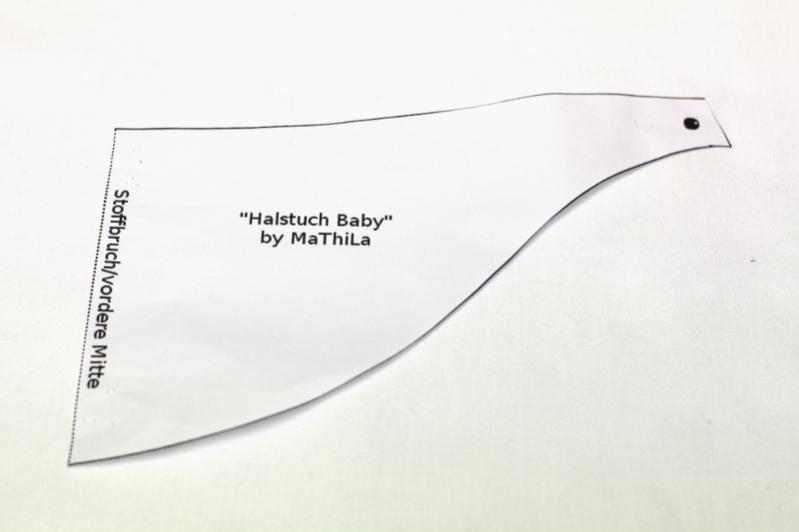 Schnittmuster Halstuch Baby