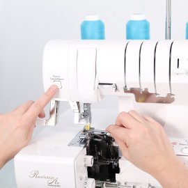 Babylock Acclaim Nadel einfädeln mit Luft
