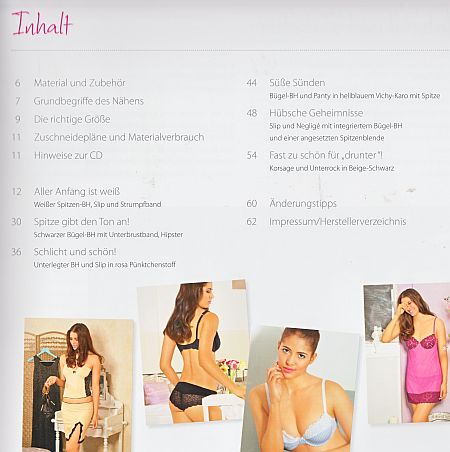 Traumhafte Dessous Nähen - Inhalt 