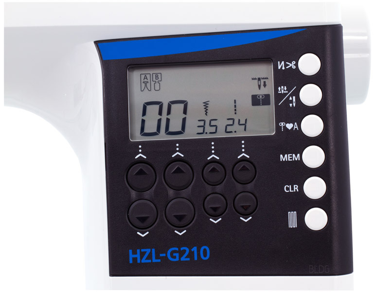 JUKI HZL-G210 Display