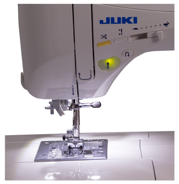 JUKI HZL-DX5 LED-Ausleuchtung des Nähbereiches