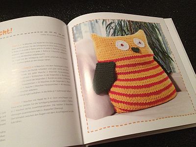 Kissen Eule Buch