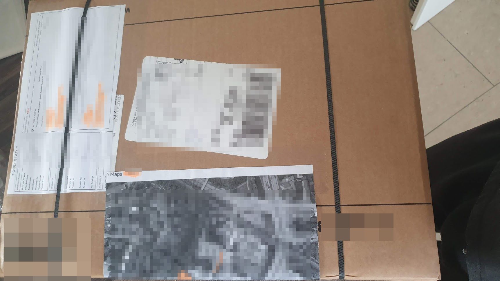 DPD mit Landkarte unterwegs