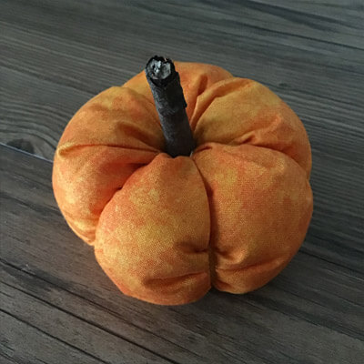 Kürbis nähen Stoffreste Halloween