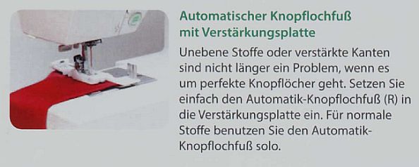 Janome DC 6030 Knopflochfuß