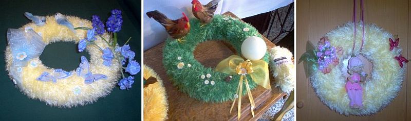 Frühlingskranz gestrickt Brazilia Kranz
