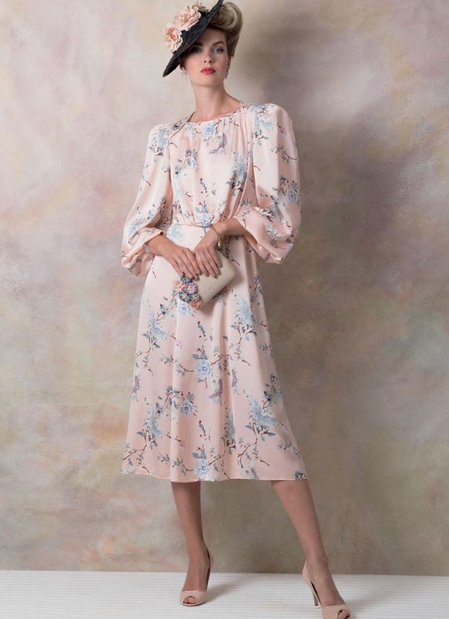 V9295 VOGUE Vintage Schnittmuster Kleid 40er Jahre