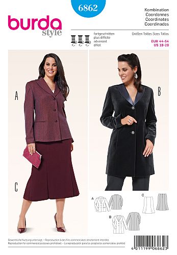 burda Schnittmuster 6862