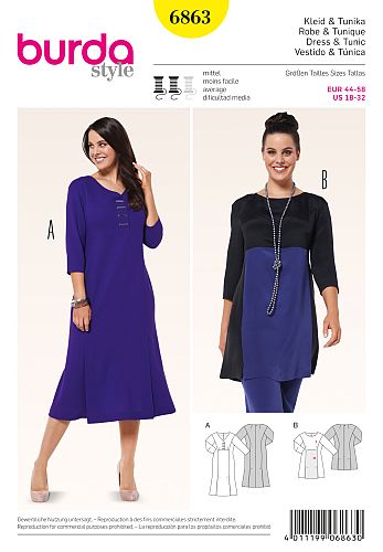 burda Schnittmuster 6863