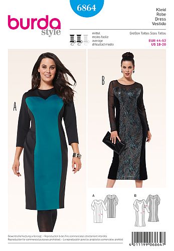 burda Schnittmuster 6864