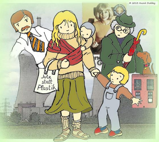 Jute statt Plastik; Grafik © 2013 Anouk Duddey