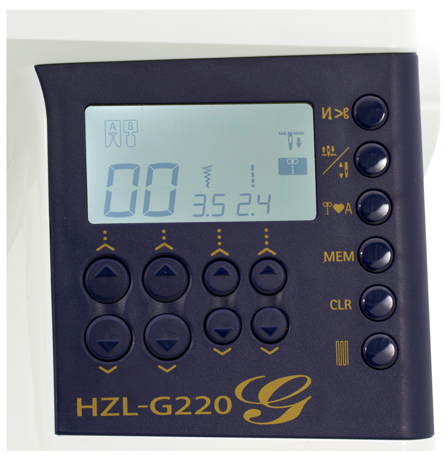 JUKI HZL-G220 Display
