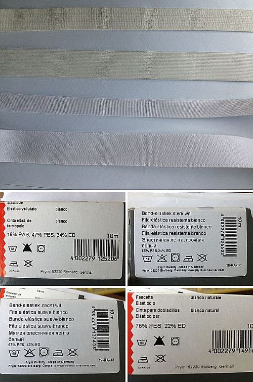 Gummi Nähen Sorten