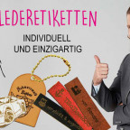 Lederetiketten individuell gestalten Onlineshop