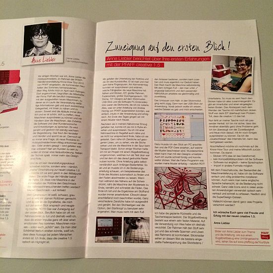 Pfaff Your Style Herbst 2015 Blick ins Heft