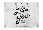 a letter for you wettbewerb