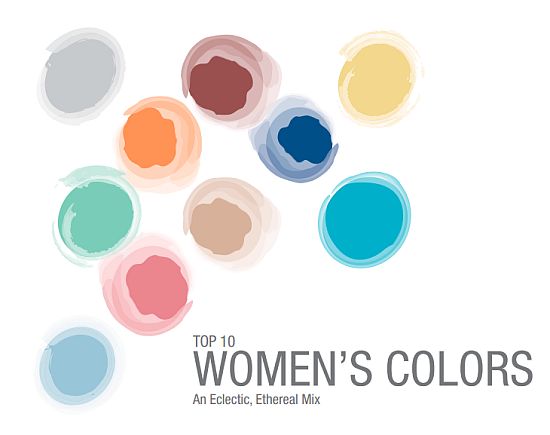 Pantone Top 10 Womens Colors 
