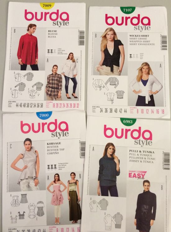 Burda Kollektionswechsel Oberteile